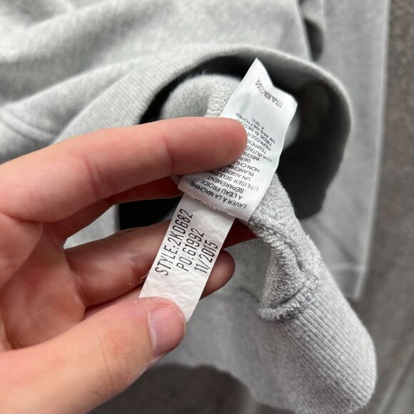 Vineyard Vines Sweater Women Large Gray Quarter Zip Fleece Whale Pullover Shep - Picture 3 of 12